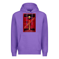 Purple From The Earth To The Moon Jules Verne Book Cover Design Premium Hoodie - ArtChic