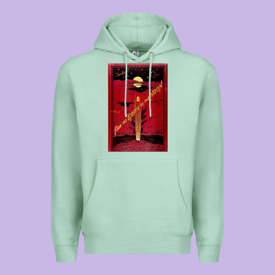 From The Earth To The Moon Jules Verne Book Cover Design Premium Hoodie Designed By Artchic