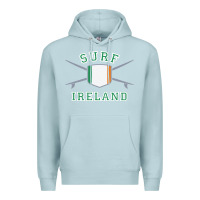 Blue Mist ireland surfing hoodie  irish flag surfboards design Premium Hoodie - ArtChic