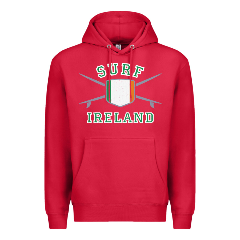 Ireland Surfing Hoodie  Irish Flag Surfboards Design Premium Hoodie by ArtChic | Teevron