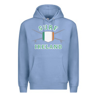 Colony Blue ireland surfing hoodie  irish flag surfboards design Premium Hoodie - ArtChic