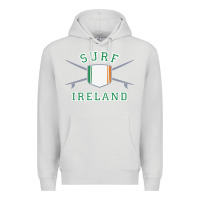 Dove Grey ireland surfing hoodie  irish flag surfboards design Premium Hoodie - ArtChic