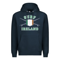 Navy ireland surfing hoodie  irish flag surfboards design Premium Hoodie - ArtChic