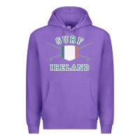 Purple ireland surfing hoodie  irish flag surfboards design Premium Hoodie - ArtChic
