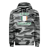 Slate Camo ireland surfing hoodie  irish flag surfboards design Premium Hoodie - ArtChic