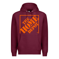 Burgundy HOMEDEPOT Premium Hoodie - ArtChic