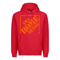 Red HOMEDEPOT Premium Hoodie - ArtChic
