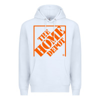 White HOMEDEPOT Premium Hoodie - ArtChic