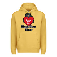 Antique Gold resto, black bear diner Premium Hoodie - ArtChic