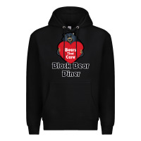 Black resto, black bear diner Premium Hoodie - ArtChic