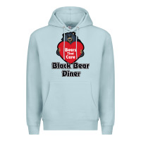 Blue Mist resto, black bear diner Premium Hoodie - ArtChic