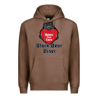 Chestnut resto, black bear diner Premium Hoodie - ArtChic