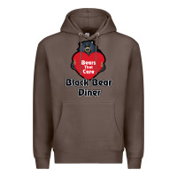 Coffee resto, black bear diner Premium Hoodie - ArtChic