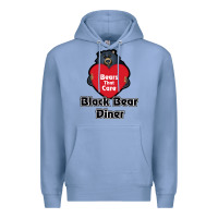 Colony Blue resto, black bear diner Premium Hoodie - ArtChic
