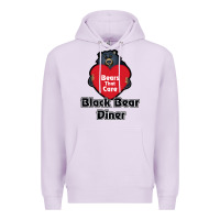 Lilac resto, black bear diner Premium Hoodie - ArtChic