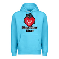 Ocean Blue resto, black bear diner Premium Hoodie - ArtChic
