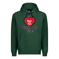 Sports Green resto, black bear diner Premium Hoodie - ArtChic