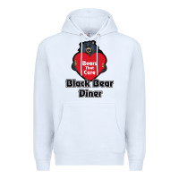 White resto, black bear diner Premium Hoodie - ArtChic