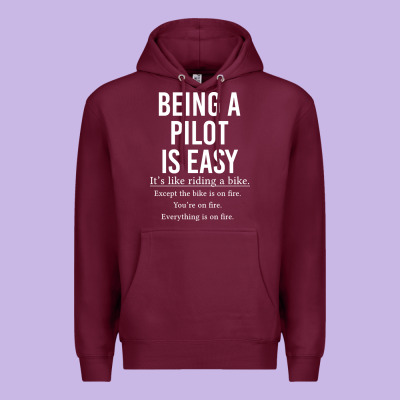 Funny Pilot Gift Being A Pilot Is Easy Premium Hoodie Designed By Artchic