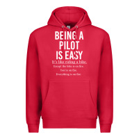 Cardinal Funny Pilot Gift Being A Pilot Is Easy Premium Hoodie - ArtChic