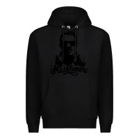 Black macklemore portrait Premium Hoodie - ArtChic