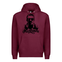 Burgundy macklemore portrait Premium Hoodie - ArtChic