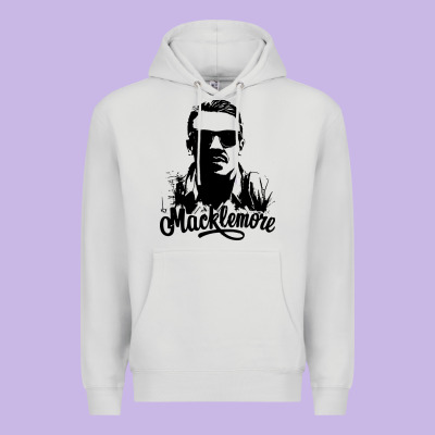 Macklemore Portrait Premium Hoodie Designed By Artchic