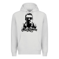 Dove Grey macklemore portrait Premium Hoodie - ArtChic