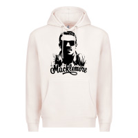 Pale Pink macklemore portrait Premium Hoodie - ArtChic