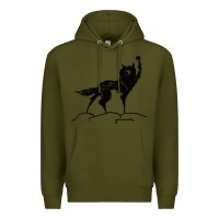 Army Green fantastic mr fox wolf Premium Hoodie - ArtChic