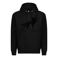 Black fantastic mr fox wolf Premium Hoodie - ArtChic