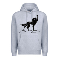 Heather Grey fantastic mr fox wolf Premium Hoodie - ArtChic