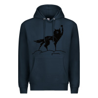 Navy fantastic mr fox wolf Premium Hoodie - ArtChic