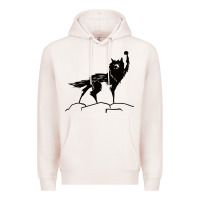 Pale Pink fantastic mr fox wolf Premium Hoodie - ArtChic
