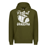 Army Green football grandma women family matching players mothers day t shirt Premium Hoodie - ArtChic