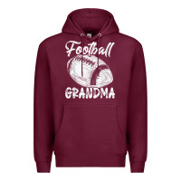 Burgundy football grandma women family matching players mothers day t shirt Premium Hoodie - ArtChic