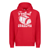 Red football grandma women family matching players mothers day t shirt Premium Hoodie - ArtChic