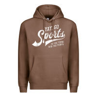 Chestnut Yay Go Sports Vintage Funny Sports Premium Hoodie - ArtChic