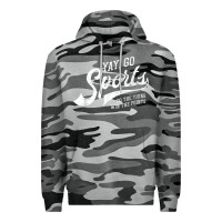 Slate Camo Yay Go Sports Vintage Funny Sports Premium Hoodie - ArtChic