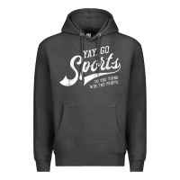 Charcoal Heather Yay Go Sports Vintage Funny Sports Premium Hoodie - ArtChic