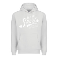 Dove Grey Yay Go Sports Vintage Funny Sports Premium Hoodie - ArtChic