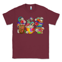Burgundy hippie coffee cups bbs Classic Tee - BundleAndBundleShop