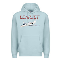 Blue Mist learjet airplane flying pilot long sleeve t shirt Premium Hoodie - ArtChic