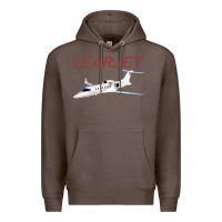 Coffee learjet airplane flying pilot long sleeve t shirt Premium Hoodie - ArtChic