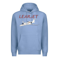 Colony Blue learjet airplane flying pilot long sleeve t shirt Premium Hoodie - ArtChic