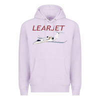 Lilac learjet airplane flying pilot long sleeve t shirt Premium Hoodie - ArtChic