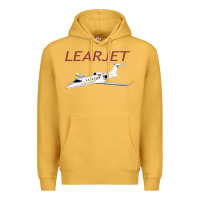 Mustard learjet airplane flying pilot long sleeve t shirt Premium Hoodie - ArtChic