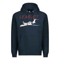 Navy learjet airplane flying pilot long sleeve t shirt Premium Hoodie - ArtChic