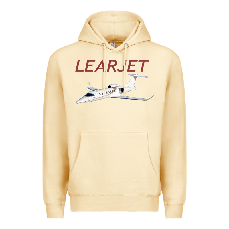 Learjet Airplane Flying Pilot Long Sleeve T Shirt Premium Hoodie by ArtChic | Teevron