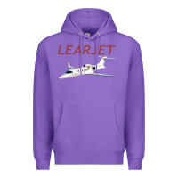 Purple learjet airplane flying pilot long sleeve t shirt Premium Hoodie - ArtChic